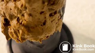 Phat ass ebony fucking n shitting on dildo