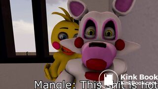 FNAF SFM Toy Chica And Pre Mangle Pooping In The Same Toilet