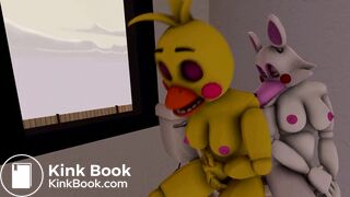FNAF SFM Toy Chica And Pre Mangle Pooping In The Same Toilet