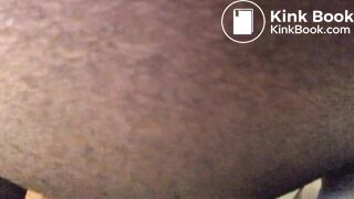 Phat ass ebony drops some logs