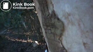 Latina lady shits outdoors, shows TP