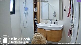 Girl needs to shit after cleaning up