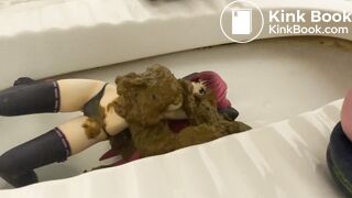 I scat on anime bitch figure