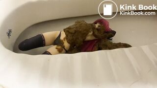 I scat on anime bitch figure