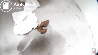 Japanese woman poops outdoors 2