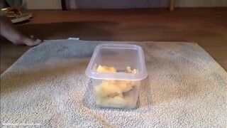 Bananas with chocolate