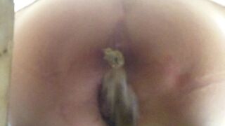 Teacher with diarrhea at school toilet spycam