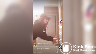 sitting on the toilet had to take a doodie when doodie hit water hit booty