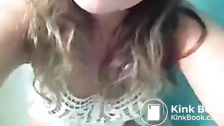 Girl pooping on toilet self shot 22