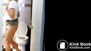 Hot girl pooping on toilet 75
