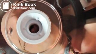 Hungarian mistress pooping into slave mouth