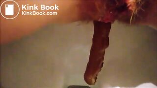 Girl pooping on toilet self shot 19