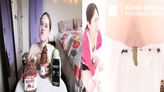 chocolate food recycled in poop