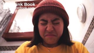 Asian girl pooping short film