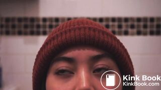 Asian girl pooping short film