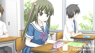 a cute girl poops herself