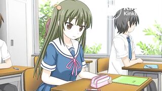 a cute girl poops herself