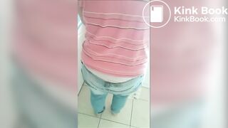 sexy girl shitting and fucking in her panty