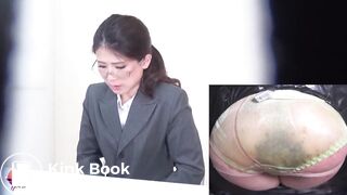 Secretary desperately messes during meeting