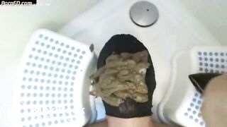 big shit in mouth of lucky slave