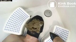 big shit in mouth of lucky slave