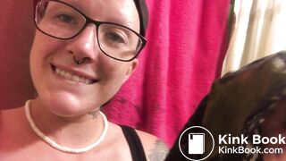 the girl poops and sniffs and licks her shit