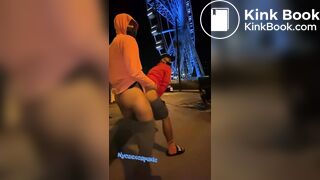 Nycsexcapade public fuck at an amusement park