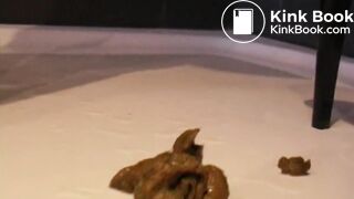 pissing and shitting in the shower and smeared her sexy breasts with it