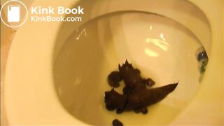 Clumsy woman with cleaner camera lens poops