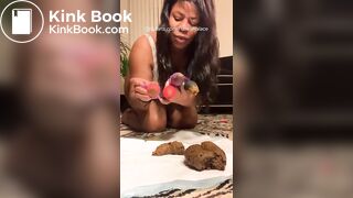 Another OF lady playing with dirty plugs