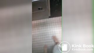 CLASSIC pov-public-bathroom-shitting