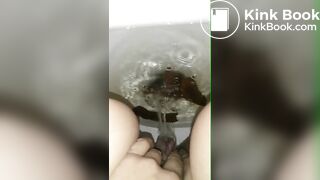 CLASSIC pov-public-bathroom-shitting