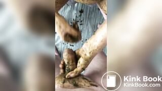 Mature bbw wife enjoys scat and manure - video 2