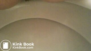 Scat closeup on bowl rear view