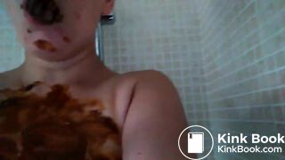 she loves her shit and likes to taste it in her mouth