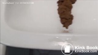 Soft creamy poop in sink