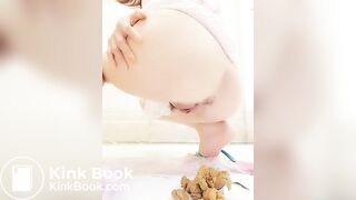 Lovely Asian Teen Squat, Poops and Chopsticks.