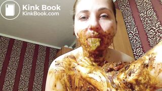 Girl eating scat legs very hot