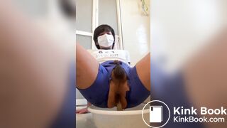 Japanese Twink Shitting in a Bowl
