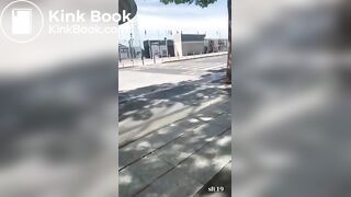 Black lady found pooping in public without any care