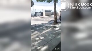 Black lady found pooping in public without any care