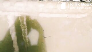 youtube girl poops in river (can't see anything though)