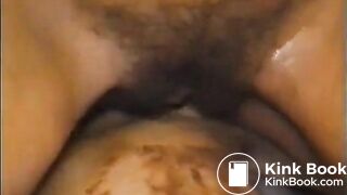 Girl does a huge shit on her man