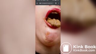 Cute shit eating cam slut