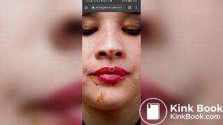 Cute shit eating cam slut