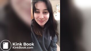 Mexican girl taking a morning shit