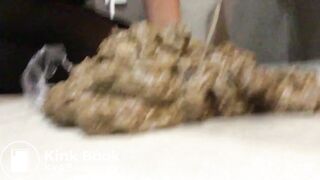 sexy girl with diarrhea in floor - video 3