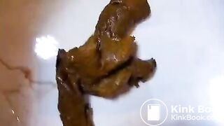 pooping from behind