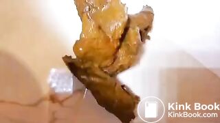 pooping from behind