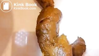 pooping from behind
